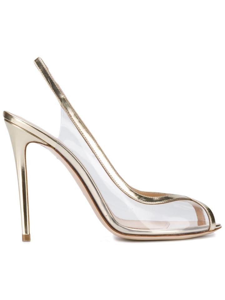 Deimille Stiletto Slingback Sandals - Gold