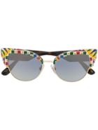 Dolce & Gabbana Eyewear Cat-eye Sunglasses - White