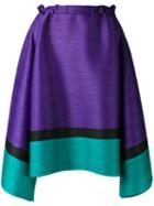 Pleats Please By Issey Miyake - Horizontal Pleat Mid-length Skirt - Women - Polyester - 3, Pink/purple, Polyester