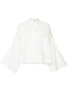 Y's Flared Sleeve Shirt - White