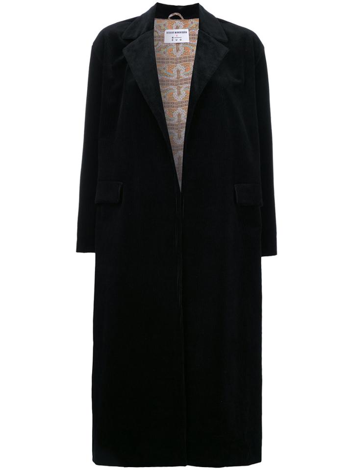 N Duo Corduroy Coat - Black