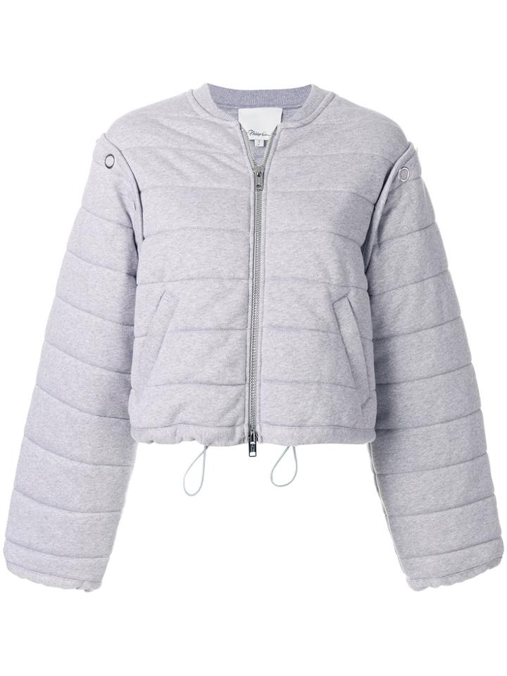 3.1 Phillip Lim Quilted Bomber Jacket - Grey