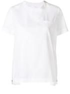 Sacai Side Zip T-shirt - White