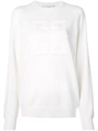 Givenchy Embroidered 4g Logo Sweatshirt - White