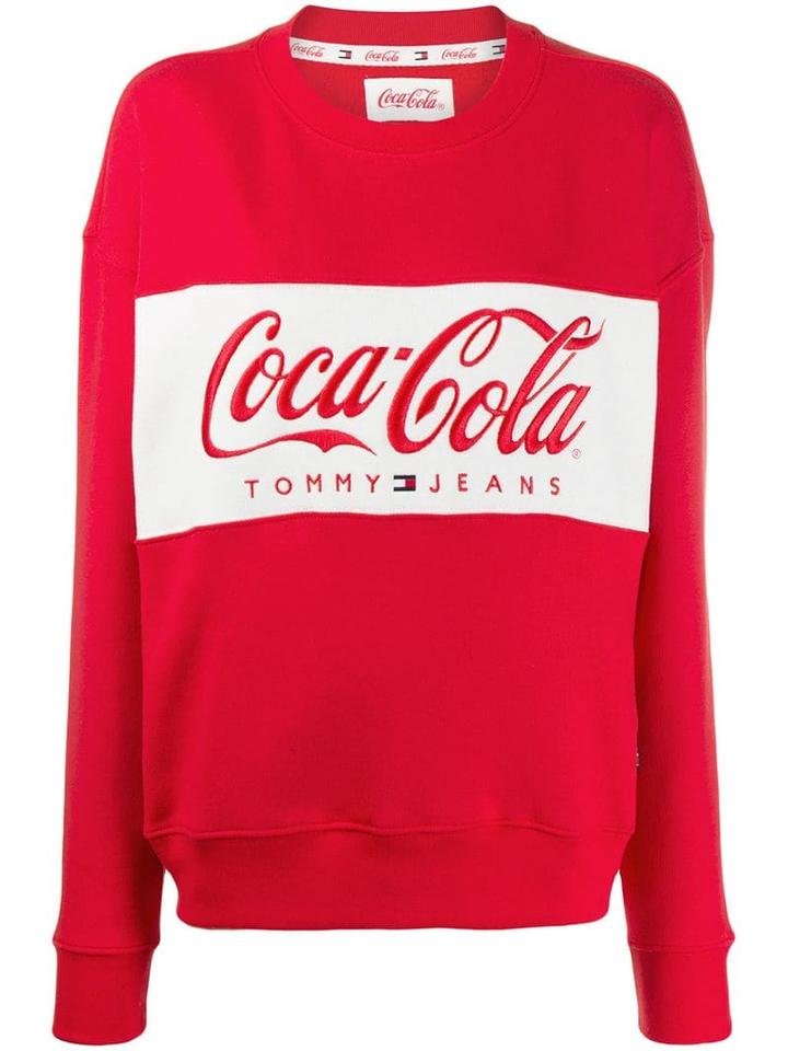 Tommy Jeans X Coca Cola Logo Embroidered Sweatshirt