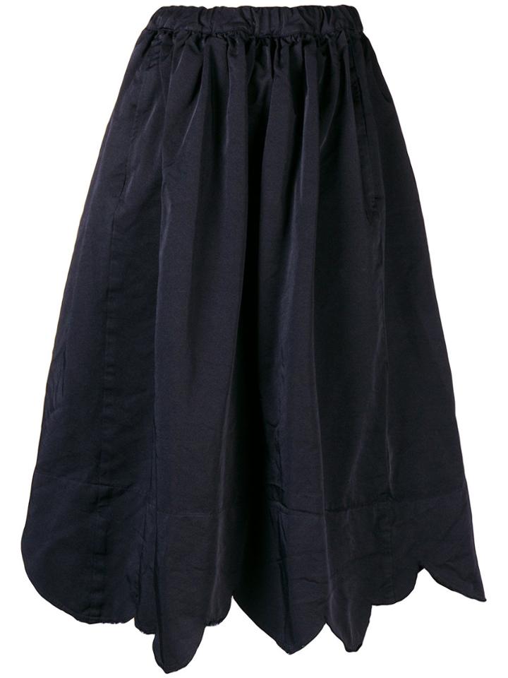 Comme Des Garçons Comme Des Garçons Raw Edge Asymmetric Skirt - Blue