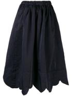 Comme Des Garçons Comme Des Garçons Raw Edge Asymmetric Skirt - Blue