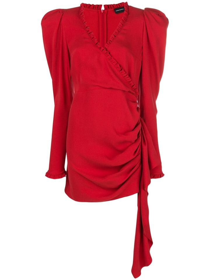 Magda Butrym Drapped Short Dress - Red