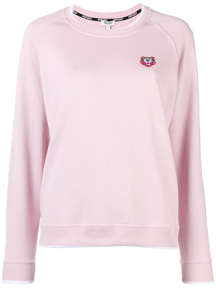 Kenzo Tiger Crest Sweater - Pink & Purple