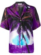 P.a.r.o.s.h. Tropical Print Shirt - Purple