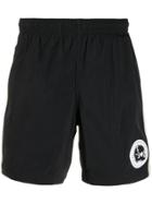 Alexander Mcqueen Skull Patch Swimshorts - Black