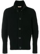 Al Duca D'aosta 1902 Textured Knit Cardigan - Black