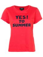 A.p.c. Yes Print T-shirt - Red