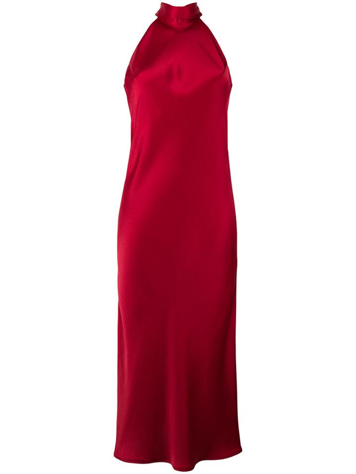 Galvan Sienna Midi Dress - Red