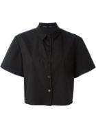 Proenza Schouler Boxy Fit Shirt, Women's, Size: 6, Black, Cotton/spandex/elastane