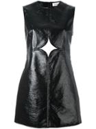 Courrèges Cut-out Detail Dress, Women's, Size: 36, Black, Cotton/polyurethane