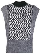 Stella Mccartney Intarsia Knitted Top - Black