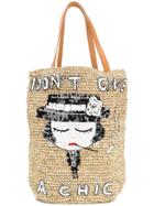 Mua Mua Chic Sequinned Tote Bag - Nude & Neutrals