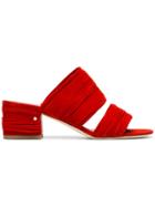 Laurence Dacade Red Suede Roger 60 Mules