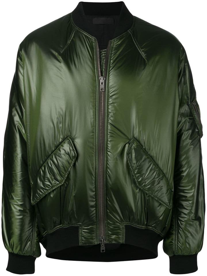 Haider Ackermann Oversized Bomber Jacket - Green