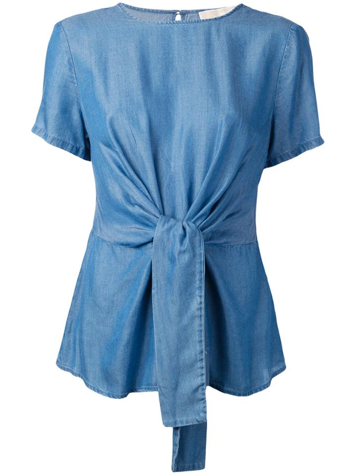 Michael Michael Kors Tie Fastened Top - Blue