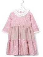 Amaia Star Print Panelled Dress, Girl's, Size: 6 Yrs, Pink/purple