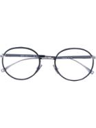Boss Hugo Boss - Thin Round Frame Glasses - Unisex - Metal (other) - One Size, Black, Metal (other)