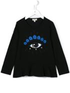 Kenzo Kids 'eye' T-shirt, Girl's, Size: 12 Yrs, Black