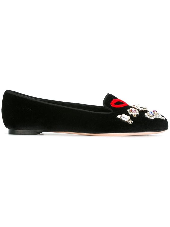 Alexander Mcqueen Embellished Slippers