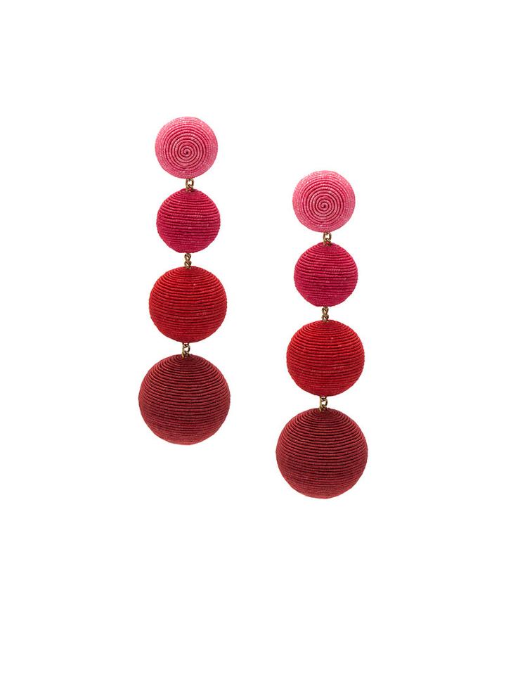 Rebecca De Ravenel Les Bonbons Earrings, Women's, Red