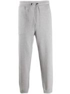 Burberry Logo Appliqué Melange Track Trousers - Grey