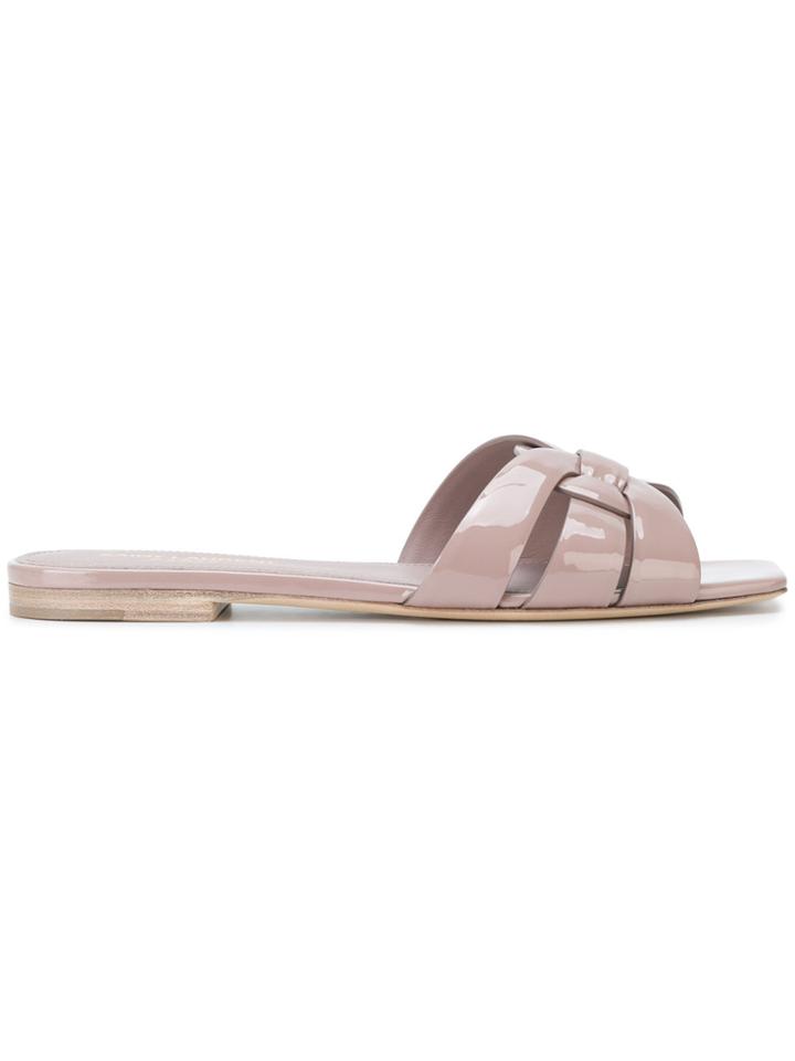 Saint Laurent Nu Pieds 05 Strappy Sandals - Pink & Purple