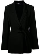 Paule Ka Woven Belted Jacket - Black