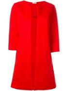 P.a.r.o.s.h. Collarless Coat, Women's, Size: L, Red, Modal/polyurethane