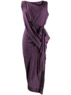 Vivienne Westwood Anglomania Jacquard Midi Dress - Purple