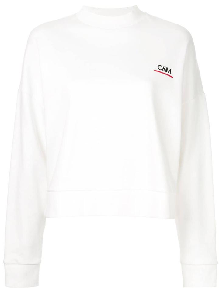 C & M Wynn Crew Neck Sweatshirt - White