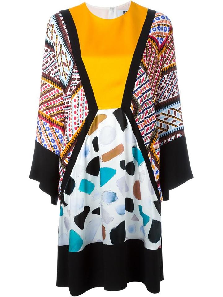 Msgm Printed Tunic Dress