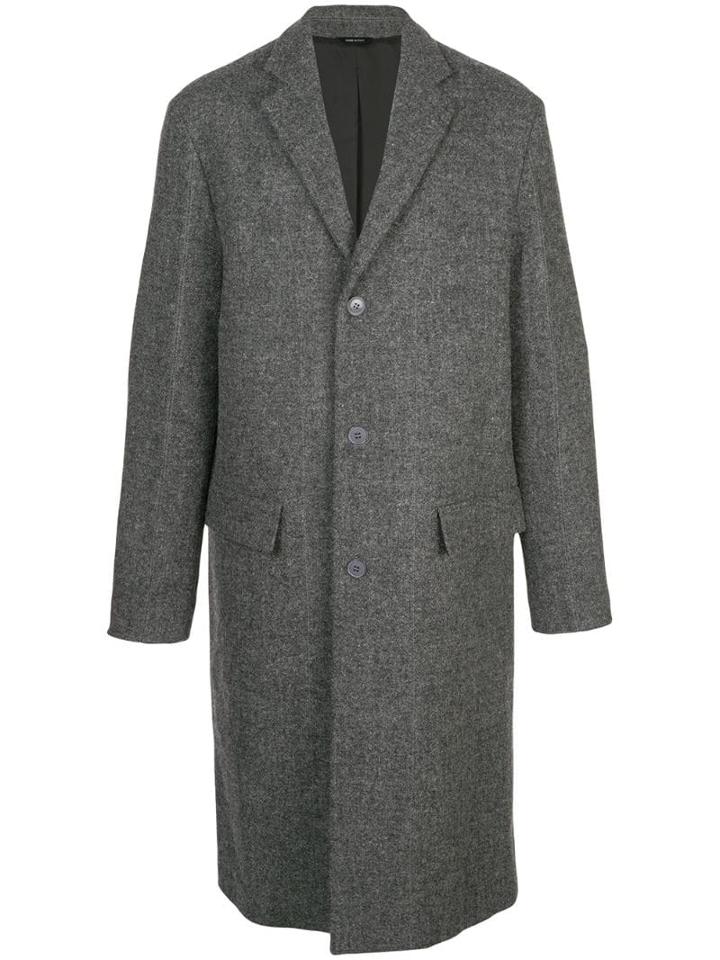 Oamc Single-breasted Coat - Grey