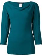 Derek Lam Cowl Neck Top, Women's, Size: 36, Green, Viscose