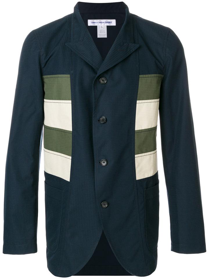 Comme Des Garçons Shirt Colour Panel Jacket - Blue