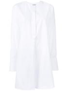 Jil Sander Collarless Shirt - White