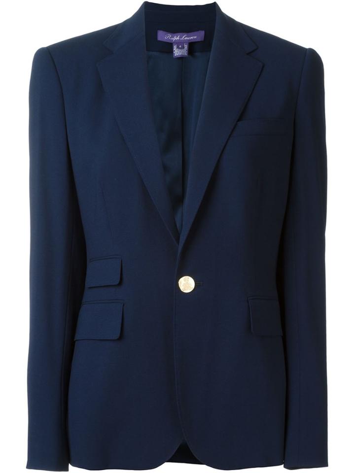 Ralph Lauren One Button Blazer - Blue