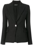 Balmain Single Button Jacket - Black