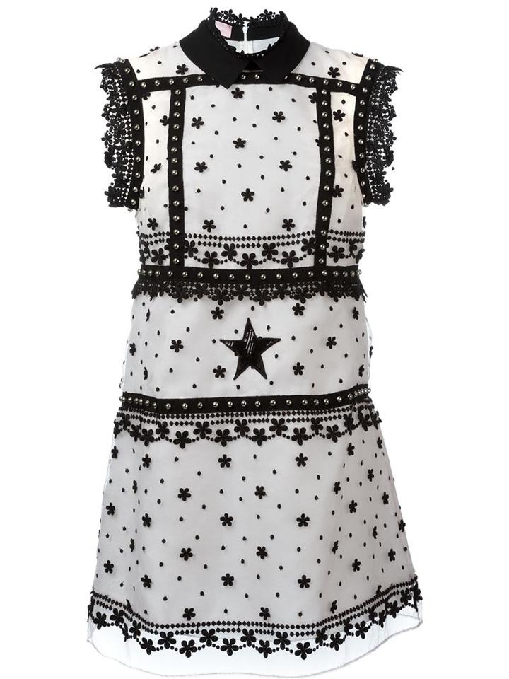 Giamba Embellished Short Dress
