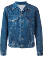 Gucci L'aveugle Par Amour Snake Denim Jacket, Men's, Size: 46, Blue, Cotton