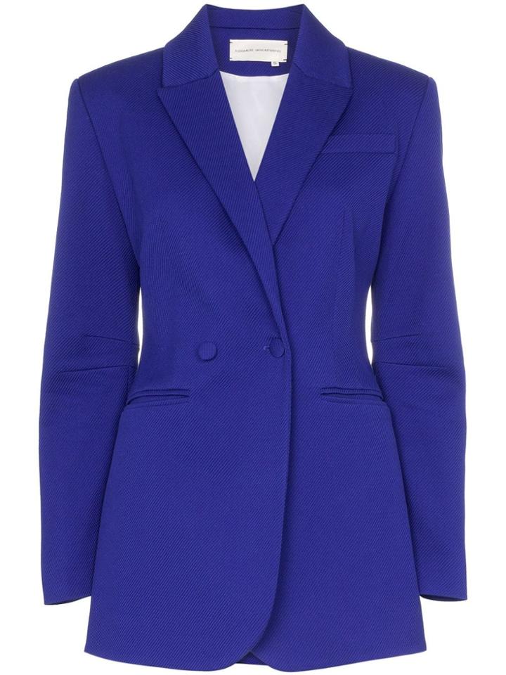 Aleksandre Akhalkatsishvili Tailored Two Button Blazer - Blue