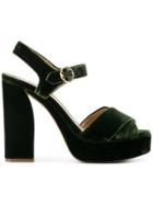 Tory Burch Loretta Platform Sandals - Green