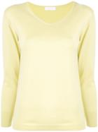 Ballsey V-neck Knitted Top - Yellow
