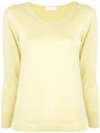 Ballsey V-neck Knitted Top - Yellow