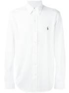 Polo Ralph Lauren Embroidered Logo Shirt, Men's, Size: Large, White, Cotton